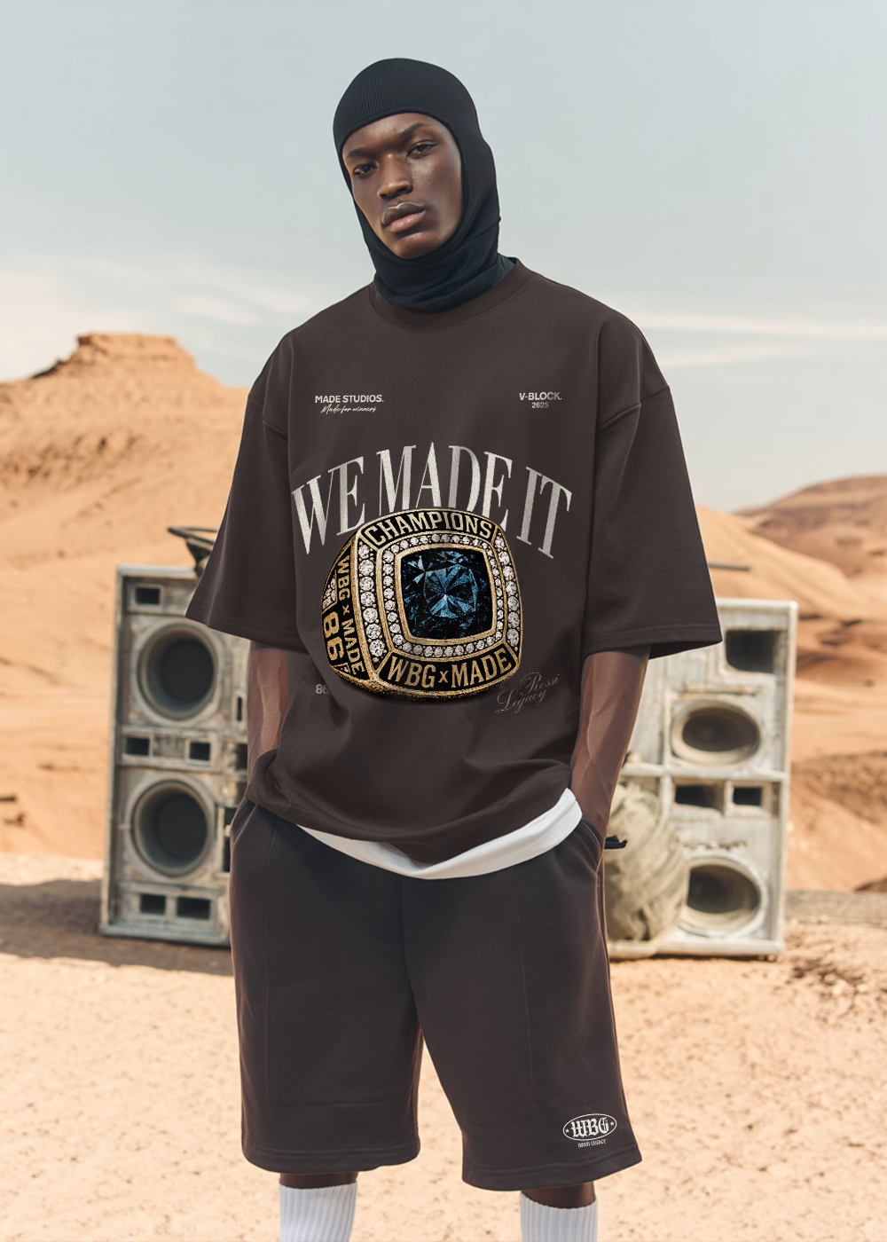 WBG X MADE® WE MADE IT BROWN TEE