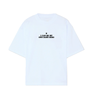NENNY x MADE | I CAN ME MY OWN HERO T-SHIRT BRANCA