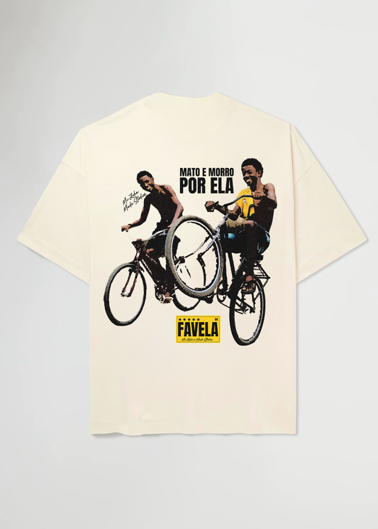 MADE STUDIOS X MC ZUKA® PREMIUM BEIGE FAVELA TEE