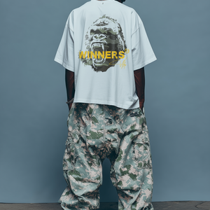 WBG X MADE // GREEN CAMOUFLAGE APE WHITE TEE