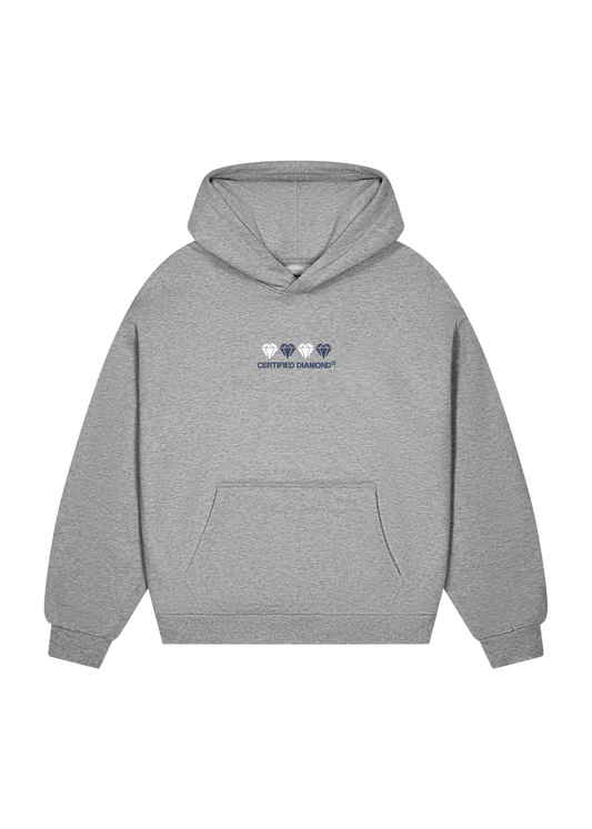 WBG X MADE // CERTIFIED DIAMOND GREY HOODIE