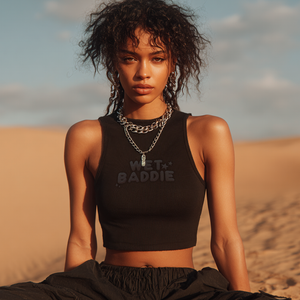 WBG X MADE® WET BADDIE BLACK BABY TEE