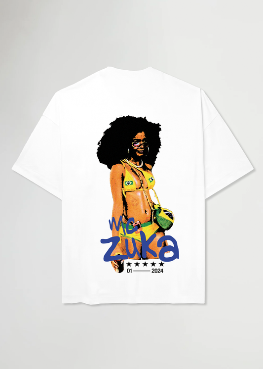 MADE STUDIOS X MC ZUKA® PREMIUM WHITE BRASIL TEE