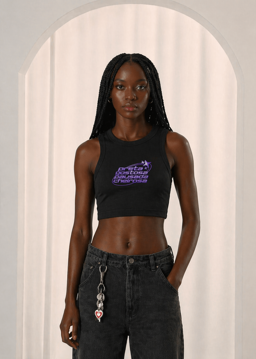 NENNY x MADE | PRETA GOSTOSA TOP PRETO