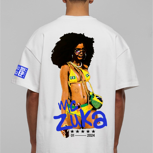 MADE STUDIOS X MC ZUKA® PREMIUM WHITE BRASIL TEE
