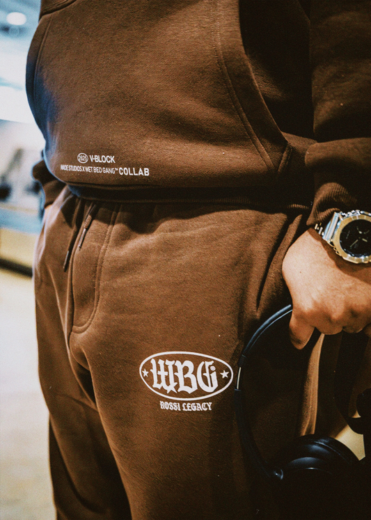 WBG X MADE® CHOCOLATE BROWN SWEATPANTS *PRE-ORDER*
