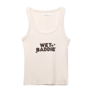 WBG X MADE® WET BADDIE BEIGE BABY TEE