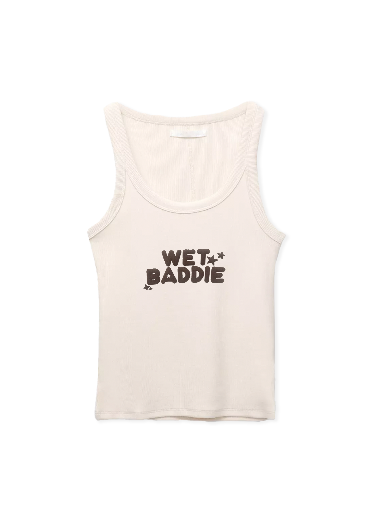 WBG X MADE® WET BADDIE BEIGE BABY TEE