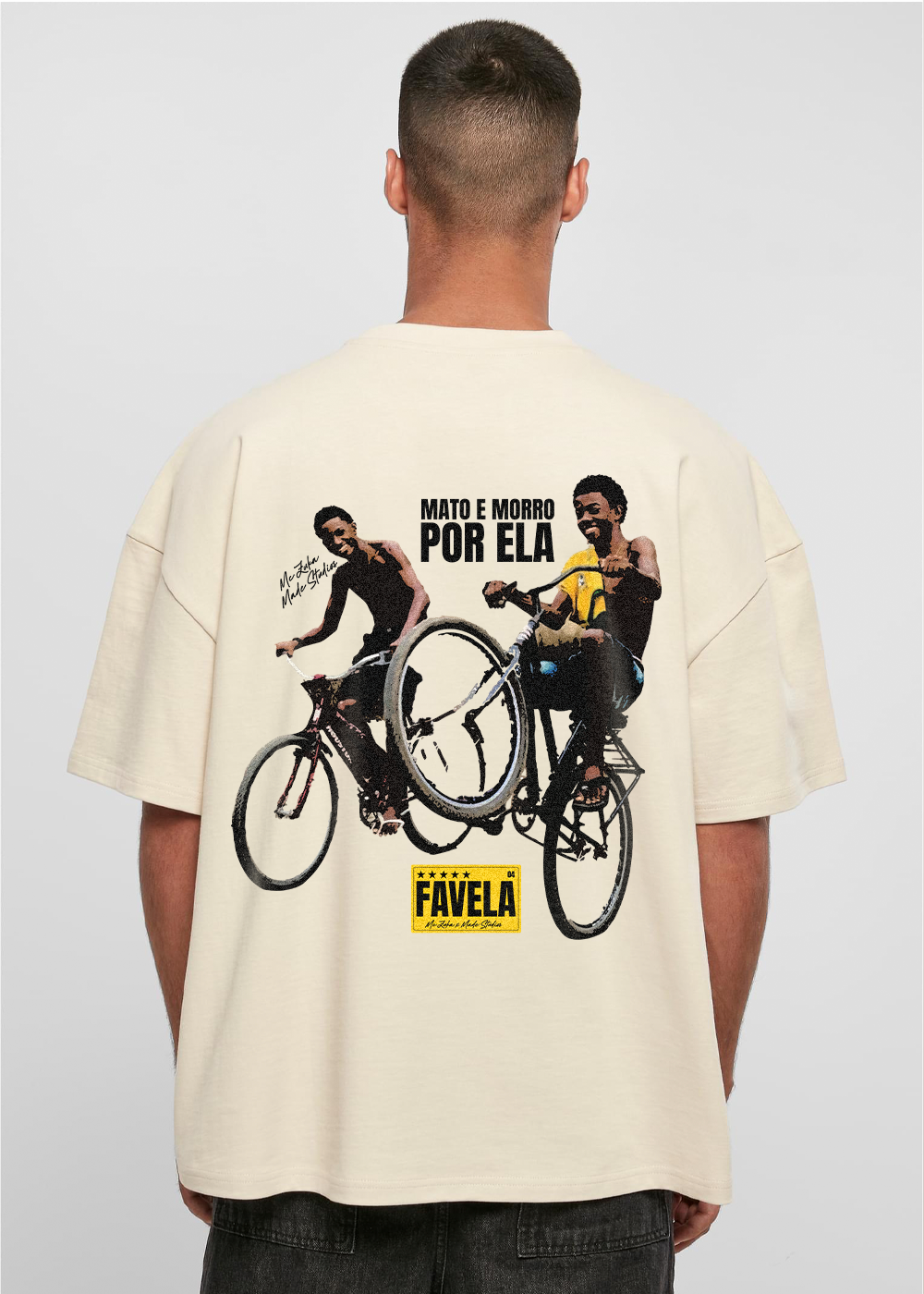 MADE STUDIOS X MC ZUKA® PREMIUM BEIGE FAVELA TEE