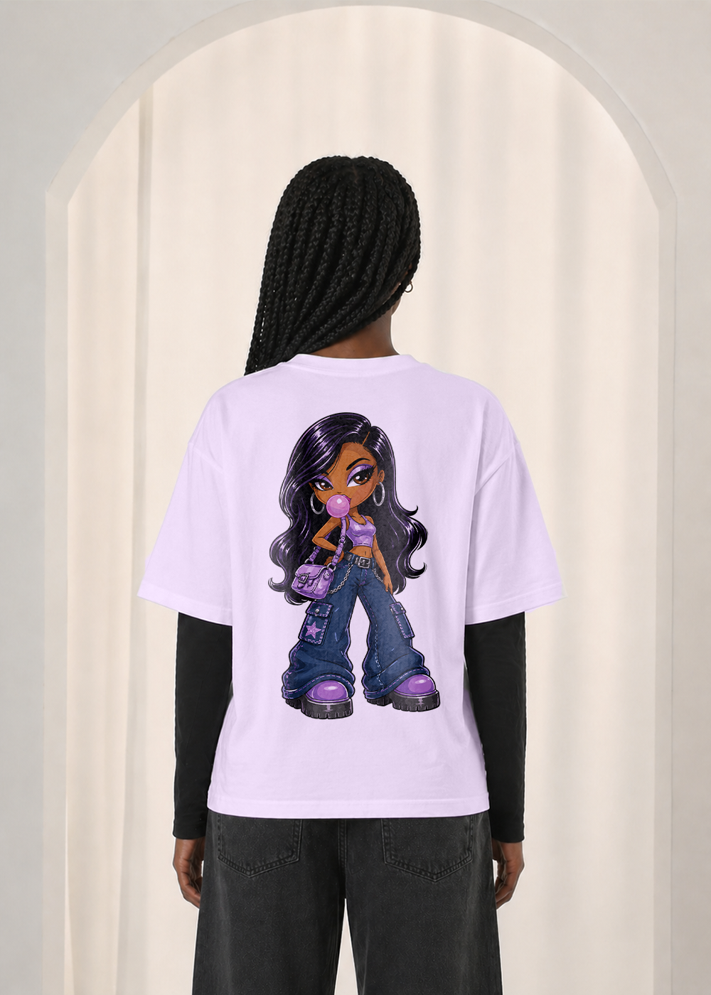 NENNY x MADE | I'M THAT GIRL T-SHIRT LILÁS