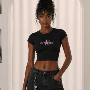 NENNY x MADE | I'M THAT GIRL TOP PRETO