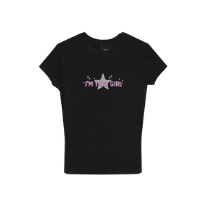 NENNY x MADE | I'M THAT GIRL TOP PRETO