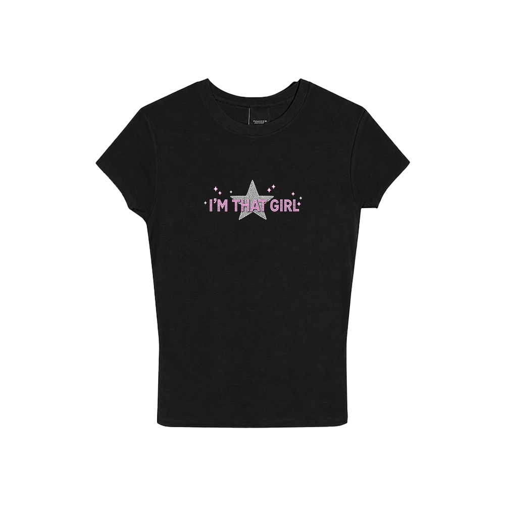NENNY x MADE | I'M THAT GIRL TOP PRETO