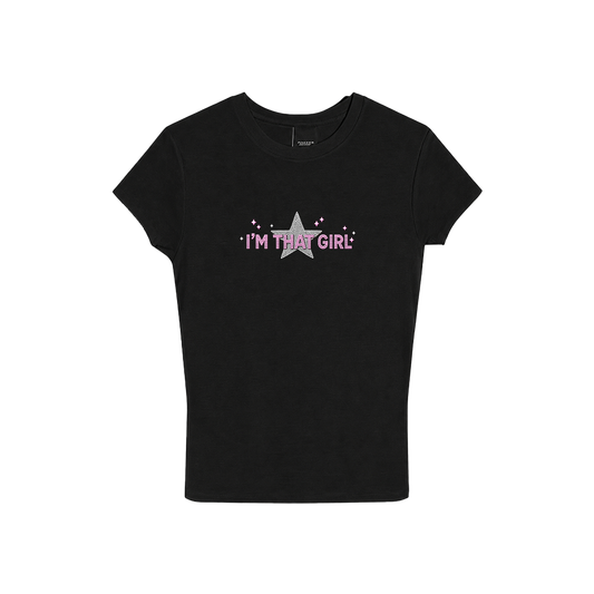 NENNY x MADE | I'M THAT GIRL TOP PRETO