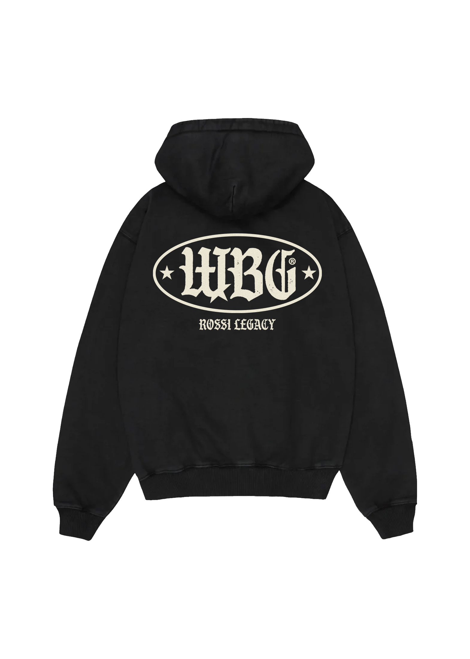 WBG X MADE // CERTIFIED DIAMOND ZIP BLACK HOODIE