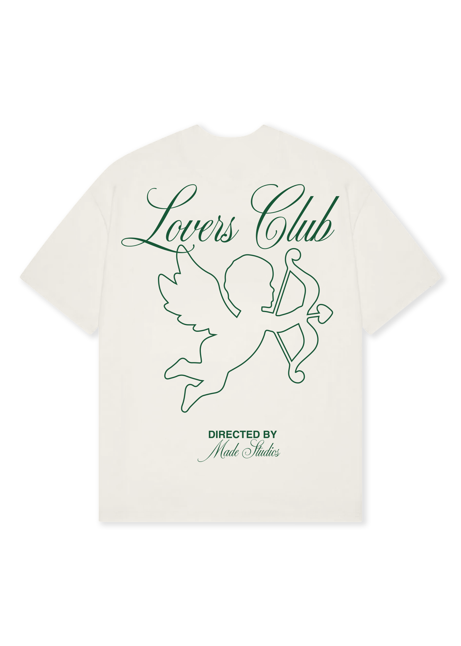 CUPID - OFF-WHITE AND GREEN TEE