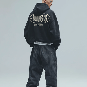 WBG X MADE // CERTIFIED DIAMOND ZIP BLACK HOODIE