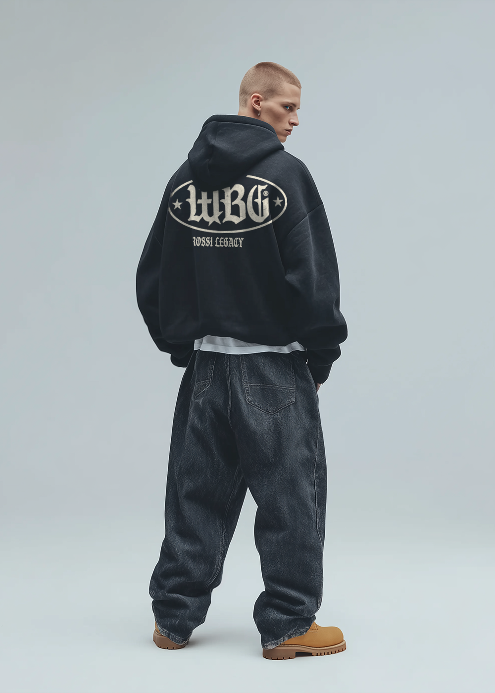 WBG X MADE // CERTIFIED DIAMOND ZIP BLACK HOODIE