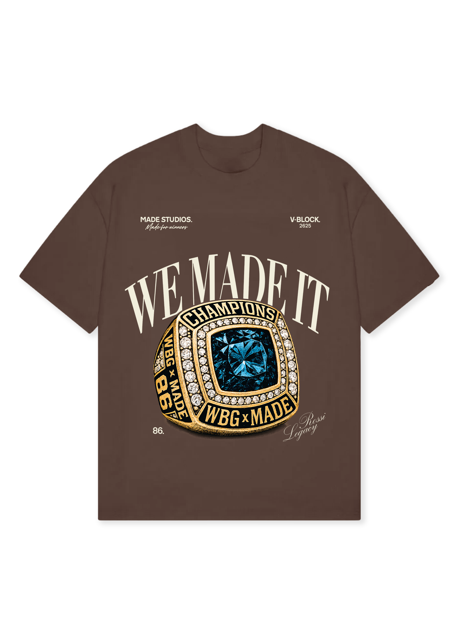 WBG X MADE® WE MADE IT BROWN TEE