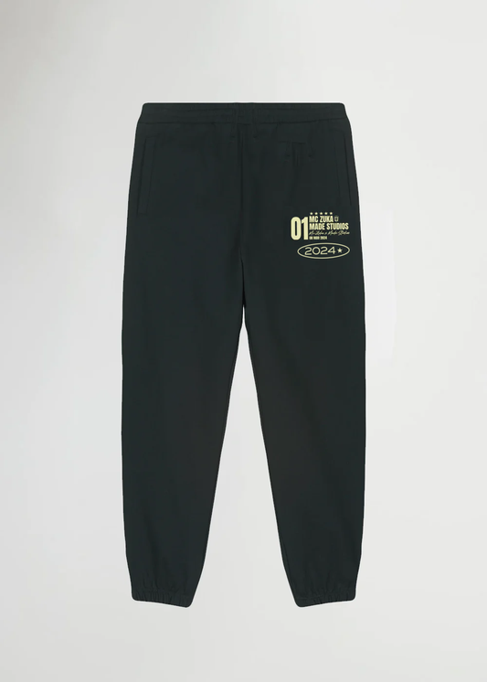 MADE STUDIOS X MC ZUKA® PREMIUM BLACK SWEATPANTS
