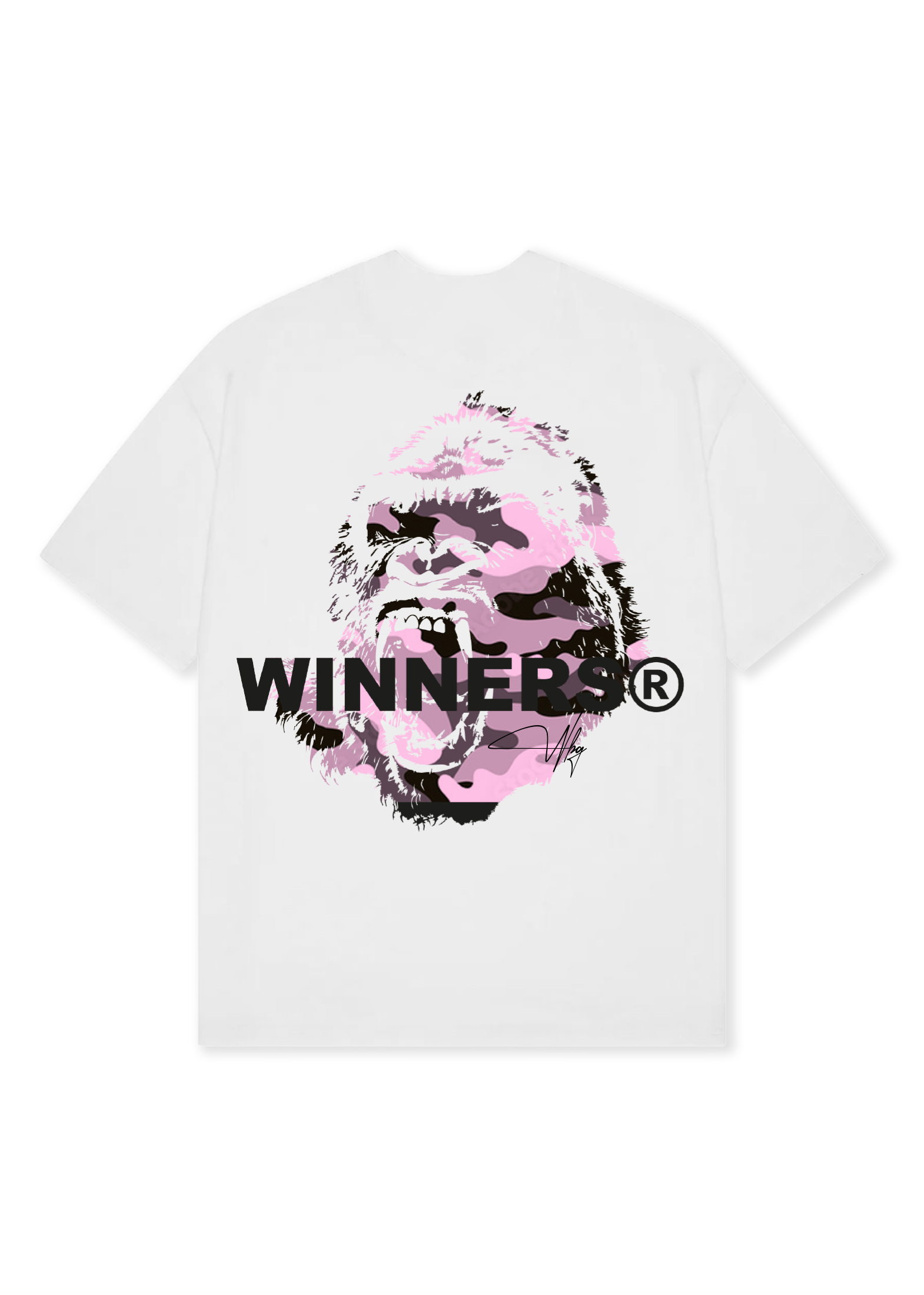 WBG X MADE // ROSE CAMOUFLAGE APE WHITE TEE