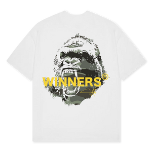 WBG X MADE // GREEN CAMOUFLAGE APE WHITE TEE