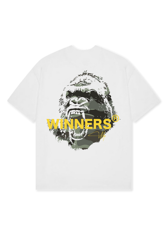 WBG X MADE // GREEN CAMOUFLAGE APE WHITE TEE
