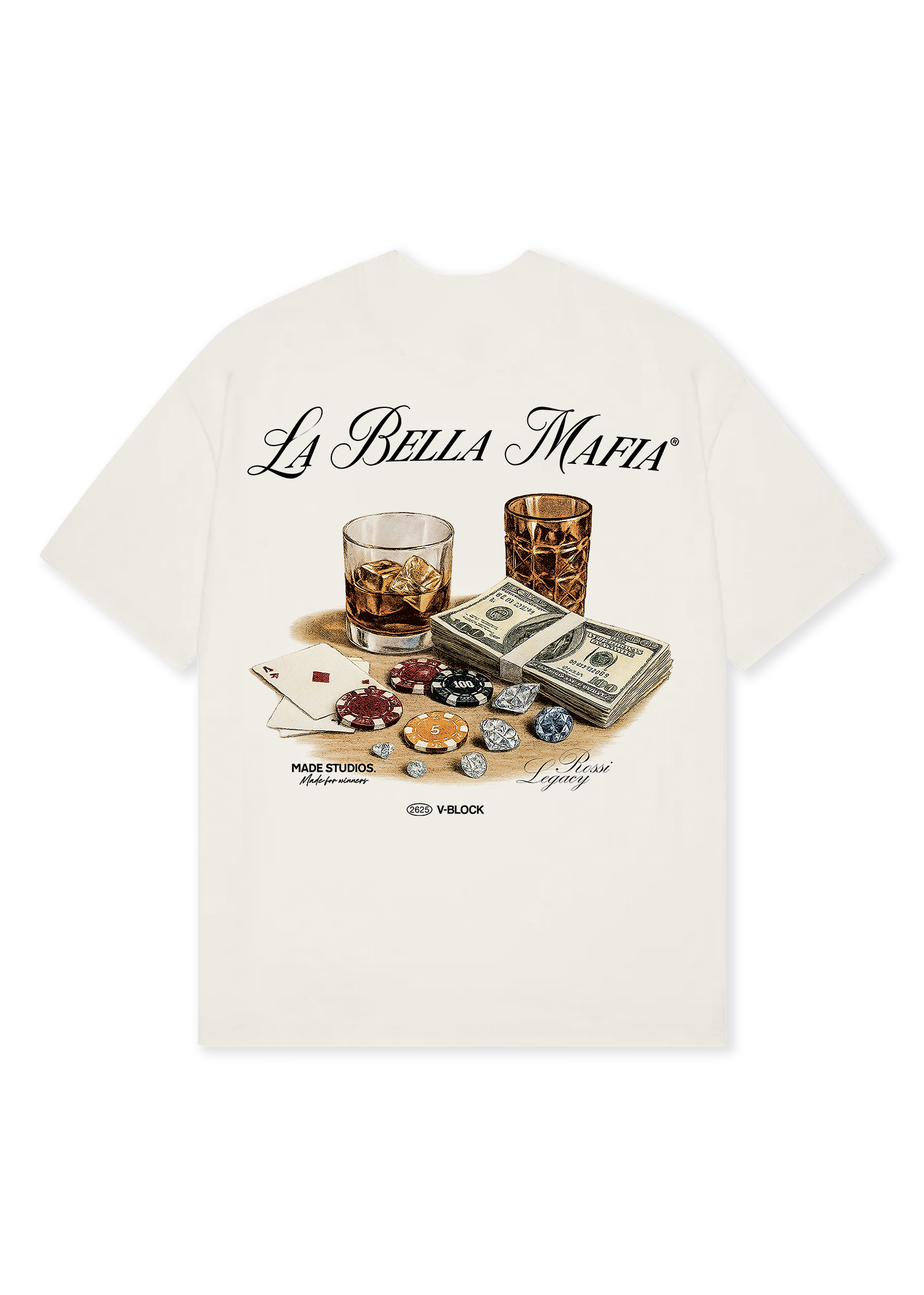 WBG X MADE® LA BELLA MAFIA OFF-WHITE TEE