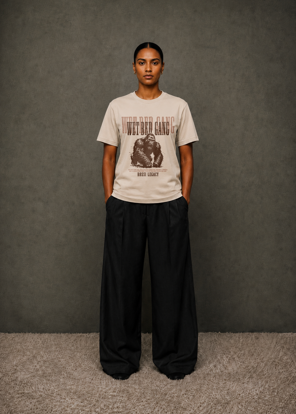WBG x MADE | ROSSI LEGACY BEIGE TEE