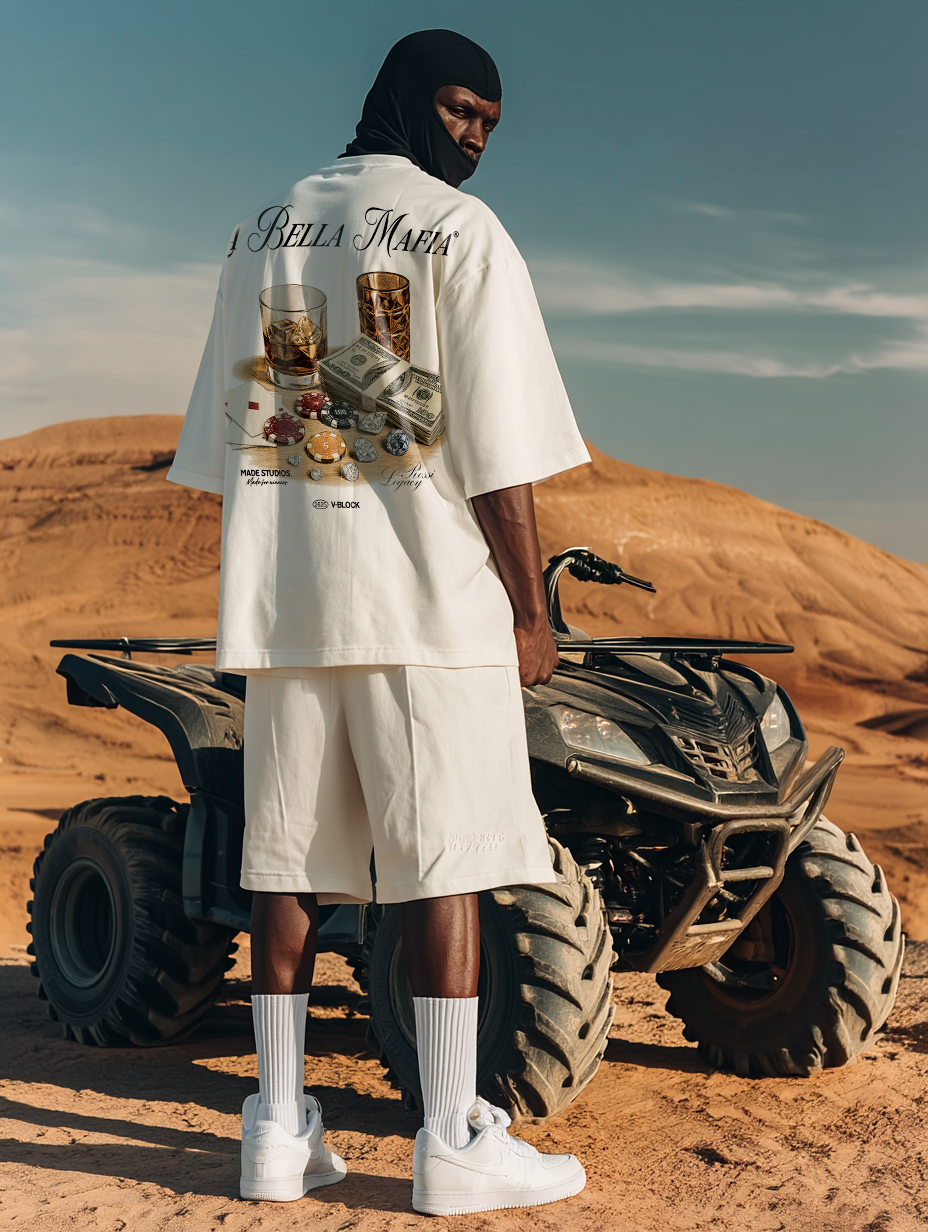 WBG X MADE® LA BELLA MAFIA OFF-WHITE TEE
